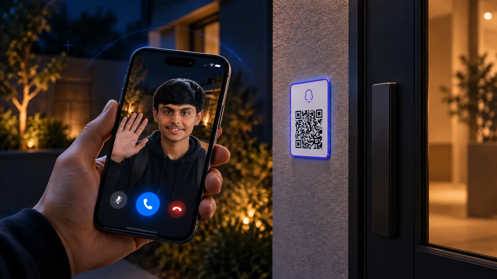 DWAR: A QR-based digital doorbell.